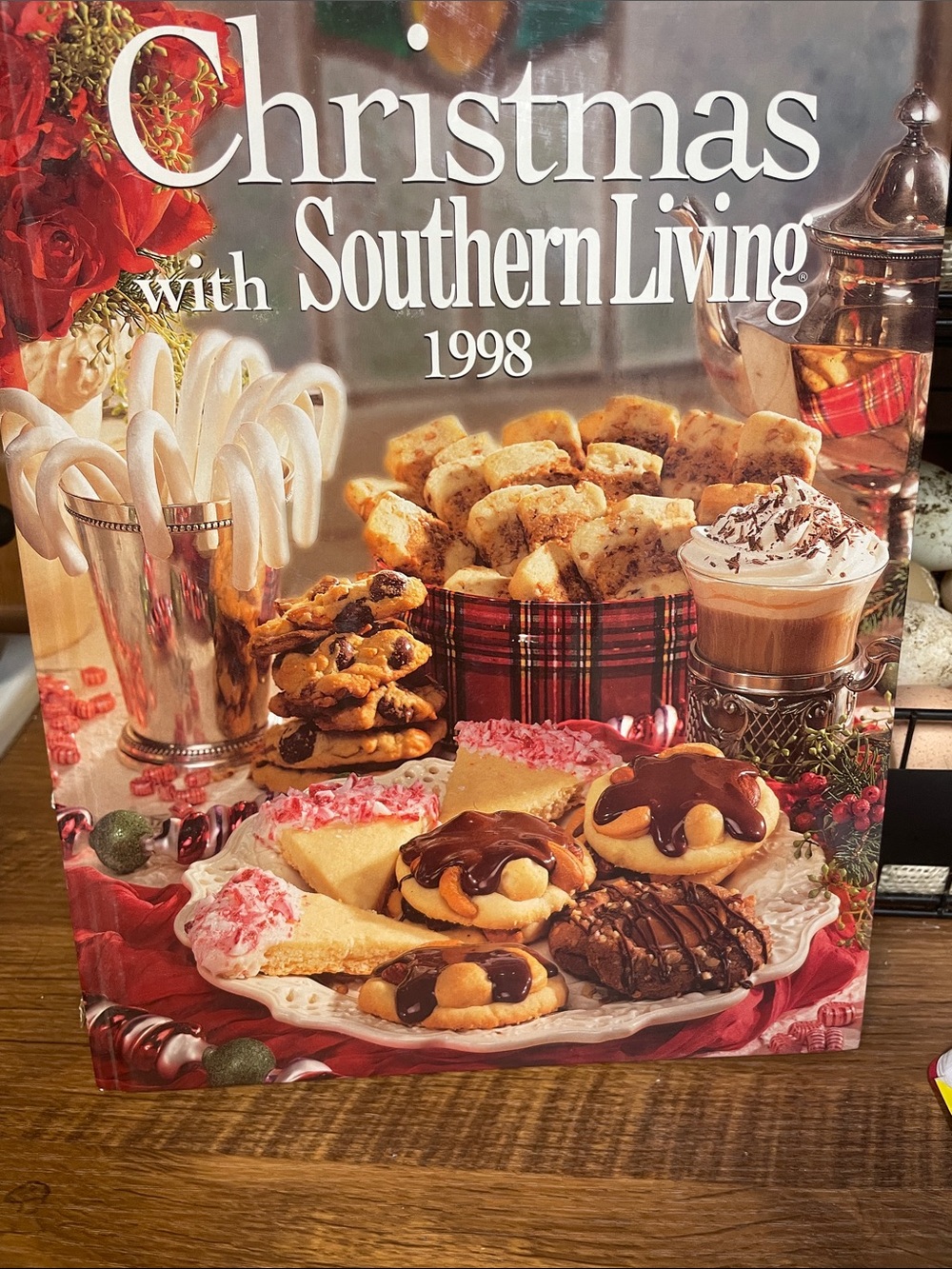 Southern Living Holiday Cookbook Cover — Red, White & Green Festive Spread